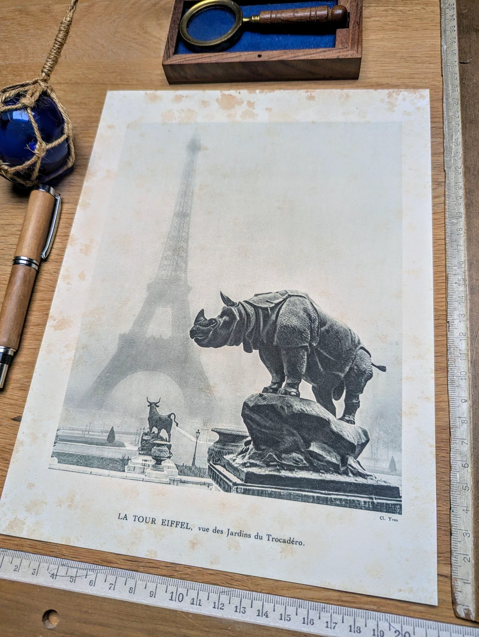 Héliogravuras Torre Eiffel e a Concorde, impressa em 1926 – photo 5